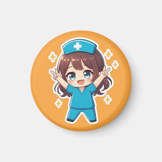 Original Chibi Nurse 2.0 - Siegesgeist Magnet (Vorne)