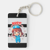 Original Chibi Nurse 3.0 - Busy Schlüsselanhänger (Rückseite)