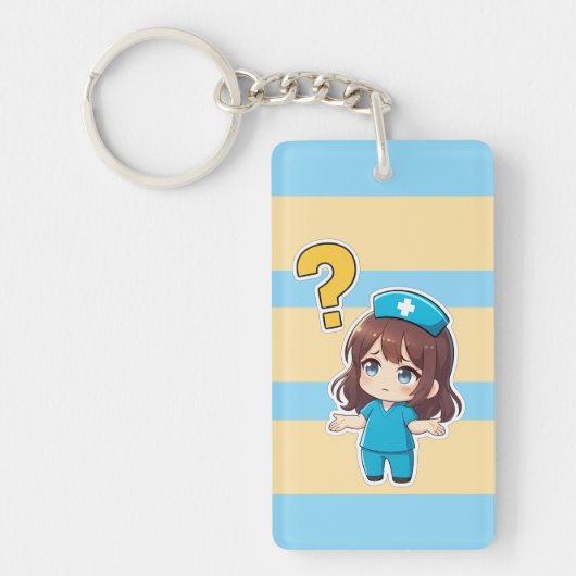 Original Chibi Nurse 3.0 - Irgendwas stimmt nicht Schlüsselanhänger (Vorderseite)