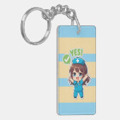 Original Chibi Nurse 3.0 - Ja Schlüsselanhänger (Vorderseite links)