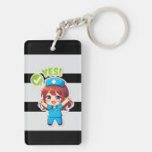 Original Chibi Nurse 3.0 - Ja Schlüsselanhänger (Rückseite)