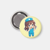 Original Chibi Nurse 3.0 - Ok Magnet (Vorderseite/Rückseite)