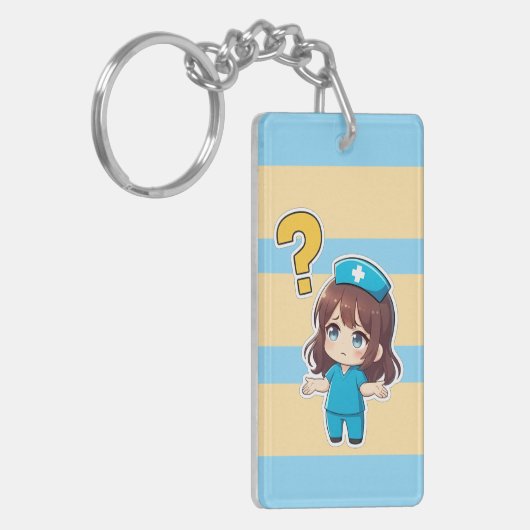 Original Chibi Nurse 3.0 - Something's Wrong Schlüsselanhänger (Vorderseite links)
