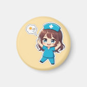 Original Chibi Nurse 3.0 - Vacation Time Magnet (Vorne)