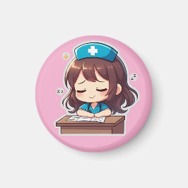 Original Chibi Nurse - A little Exhaustion Magnet