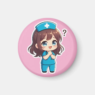 Original Chibi Nurse - Der Moment der Fragestellun Magnet