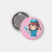 Original Chibi Nurse - Medical Power Magnet (Vorderseite/Rückseite)