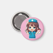Original Chibi Nurse - Nursing Life Magnet (Vorderseite/Rückseite)