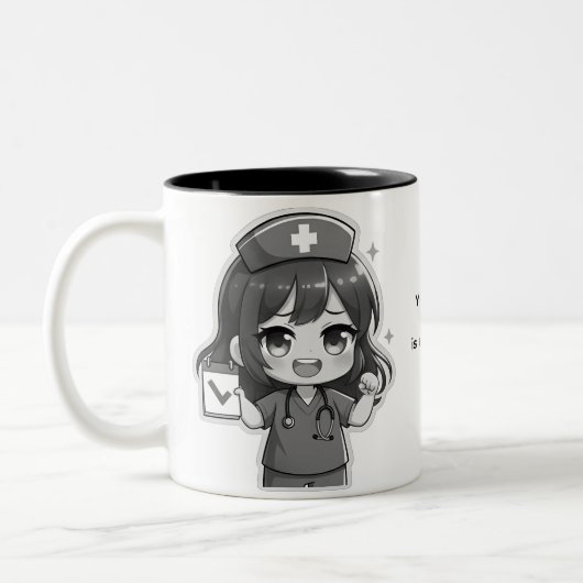 Original Chibi Nurse - Nursing Life Zweifarbige Tasse (Links)