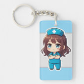 Original Chibi Nurse - Professional Calm Schlüsselanhänger (Vorderseite)