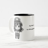Original Chibi Nurse - Professional Calm Zweifarbige Tasse (Vorderseite Links)