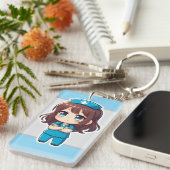 Original Chibi Nurse - Professionelle Ruhe Schlüsselanhänger (Vorderseite rechts)