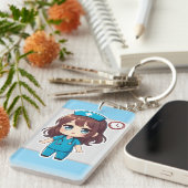 Original Chibi Nurse - Racing Against Time Schlüsselanhänger (Vorderseite rechts)