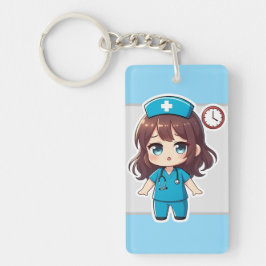Original Chibi Nurse - Racing Against Time Schlüsselanhänger
