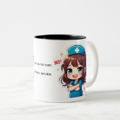 Original Chibi Nurse - Sassy Nursing Life Zweifarbige Tasse (VorderseiteRechts)