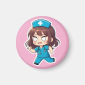 Original Chibi Nurse - The Hectic Shift Magnet (Vorne)