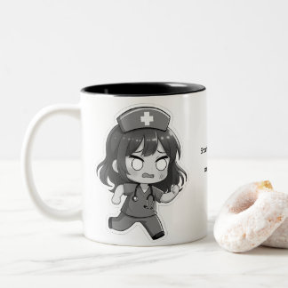 Original Chibi Nurse - The Hectic Shift Zweifarbige Tasse