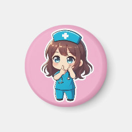 Original Chibi Nurse - The Midnight Hush Magnet