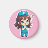 Original Chibi Nurse - The Questioning Moment Magnet (Vorne)