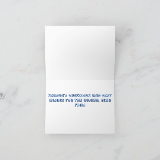 ORIGINAL CHRISTMAS ART KARTE (Innenseite)