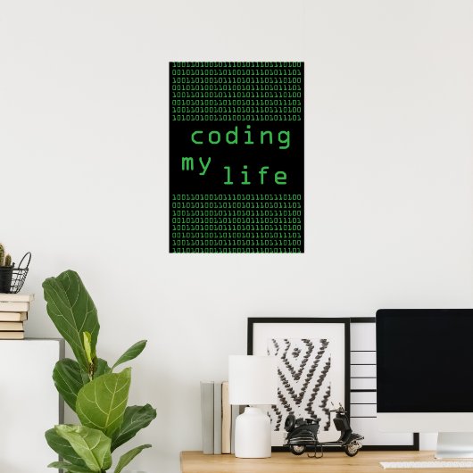 Original Coding My Life Poster (exklusiv) (Heimbüro)