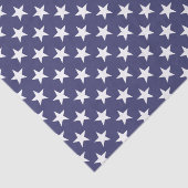 Original Coole Navy White Star-Muster Seidenpapier (Ausschnitt)