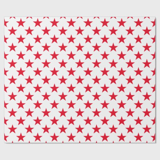 Original Coole White Star-Muster Geschenkpapier (Flach)