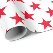 Original Coole White Star-Muster Geschenkpapier (Rolleneckpunkt)