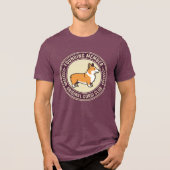Original Corgi Club Founding Member Funny Tri-Blend Shirt (Vorderseite)
