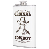 Original Cowboy Vinyl Wrapped Flask Flachmann (Links)