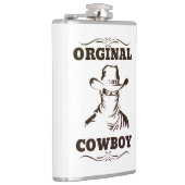 Original Cowboy Vinyl Wrapped Flask Flachmann (Rechts)