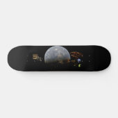 original Custom Print Skateboard # 2 SPACE (Horizontal)
