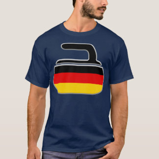 Original der deutschen Flagge Curling Deutschland T-Shirt