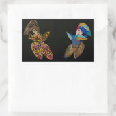 "Original Design"-Aufkleber "Teenie Brushes" Rechteckiger Aufkleber (Tasche)