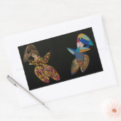 "Original Design"-Aufkleber "Teenie Brushes" Rechteckiger Aufkleber (Umschlag)