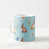 Original Design Bunnies, Hasen, Bluebells Kaffeetasse (Vorderseite Links)