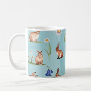 Original Design Bunnies, Hasen, Bluebells Kaffeetasse