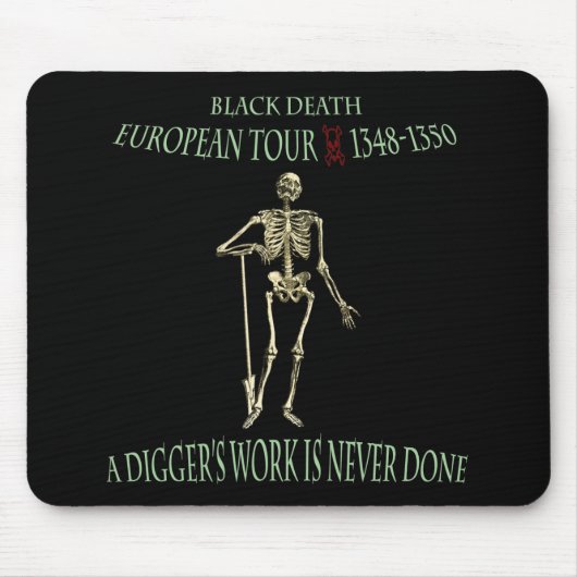 Original-Design der Black Death World Tour Mousepad (Vorne)