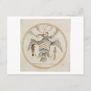 Original Design Großes Siegel der Vereinigten Staa Postkarte