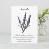 Original Design Lavendelkarte Karte (Stehend Vorderseite)