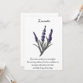 Original Design Lavendelkarte Karte (Vorderseite/Rückseite Beispiel)