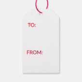 ORIGINAL DESIGN RED POPPIES Gift TAG Geschenkanhänger (Rückseite)