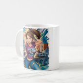 Original Design von Fred Tripp Anime girl " bo Kaffeetasse (Vorderseite Links)
