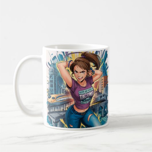 Original Design von Fred Tripp Anime girl " bo Kaffeetasse (Links)