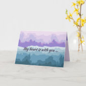 Original Digital Art on Sympathy Card Karte (Gelbe Blume)