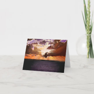 Original Digital Cloud Art von Shelley Dankeskarte