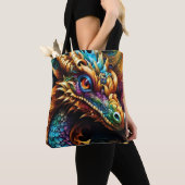 Original Dragon-Kissen im Steampunk-Stil Tasche (Von Nahem)