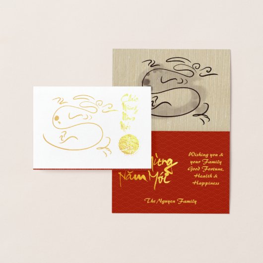 Original Dragon zeichnend Lunar 2024 Luxus FGC Folienkarte (Anzeige)