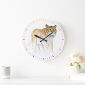 Original Drawing Tiger Year Birthday RWC2 Große Wanduhr (Zuhause)