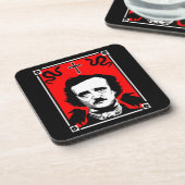 Original Edgar Allan Poe Getränkeuntersetzer (Linke Seite)